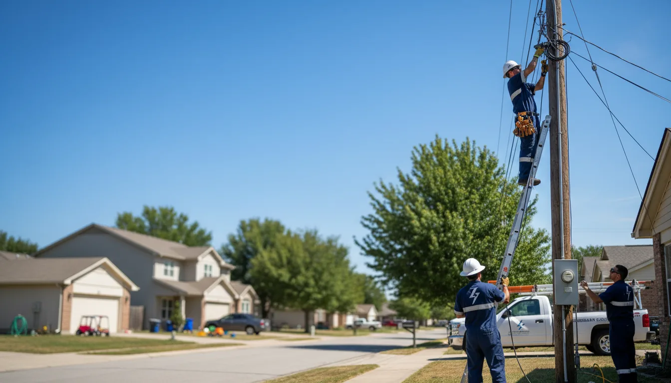Residential electrician providing installation services in Iola, KS